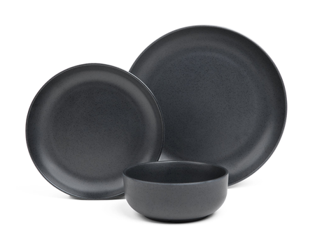 Melamine Modern Essentials Tableware (12-Piece Set, 4 Place Settings)