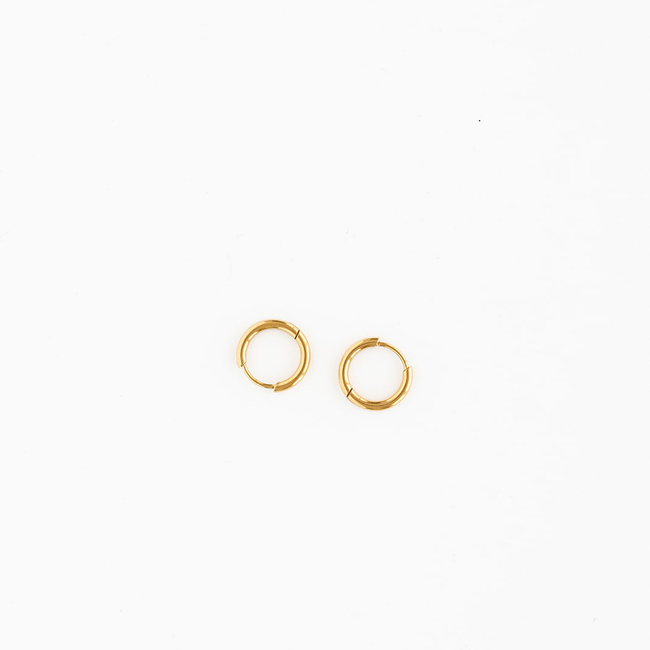 Endless Hoop Thin Gold-gallery-38010592362670