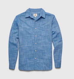 Brian Slub Shirt - Strong Blue