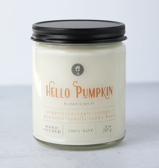 Hello Pumpkin Scented Soy Candle - 8 oz.