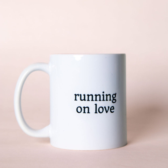 Running on Love Coffee Mug