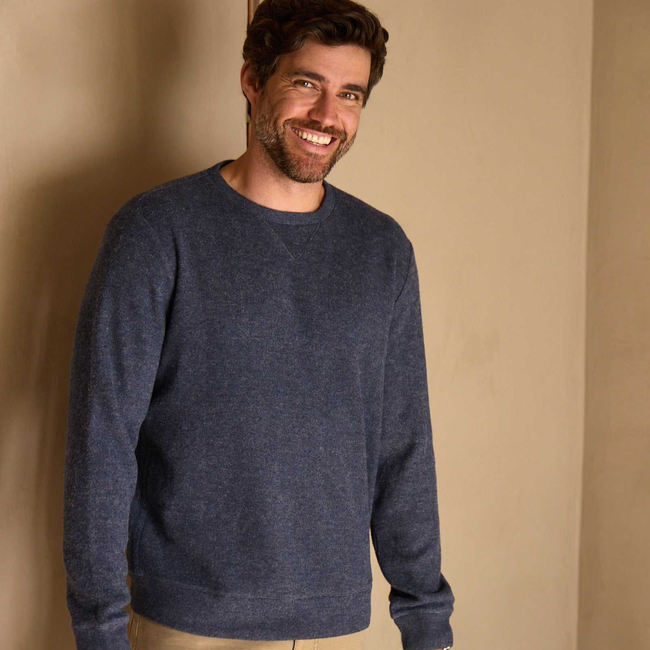 Butch Cashmist Crewneck - Navy Heather-gallery-44122821787906