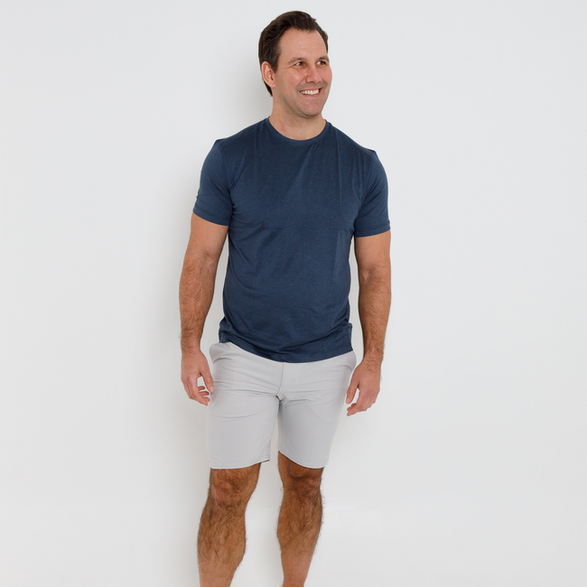 Butter T - Navy Heather-gallery-44663689969889