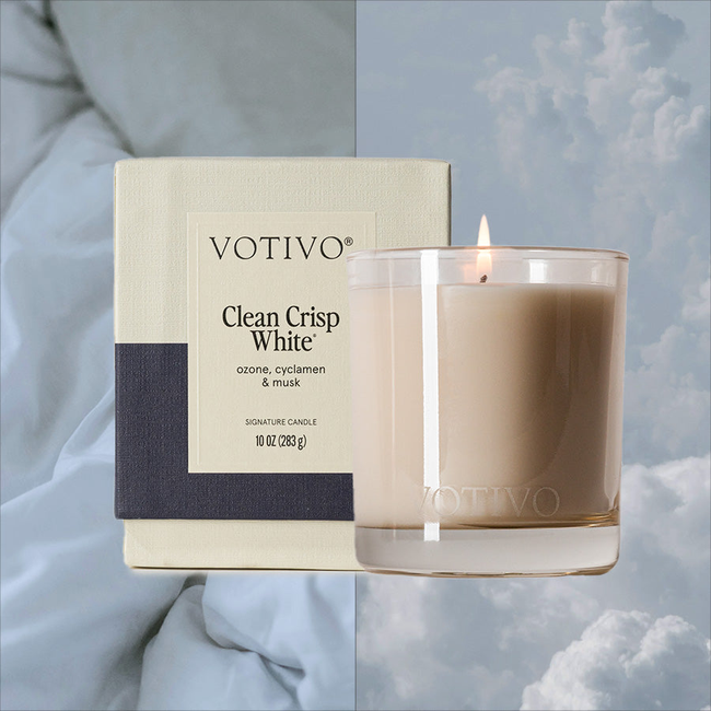 Clean Crisp White 10 oz. Signature Candle-gallery-32117627551846