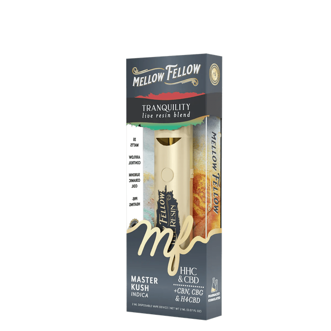 Tranquility Blend 2ml Live Resin Disposable Vape - Master Kush (Indica)-gallery-37327724576974