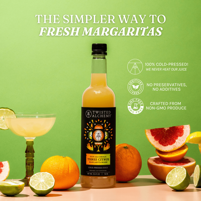 25.4oz THREE CITRUS MARGARITA JUICE COLD PRESSED-gallery-60239154905455