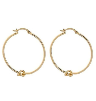 Knot Hoop Earrings
