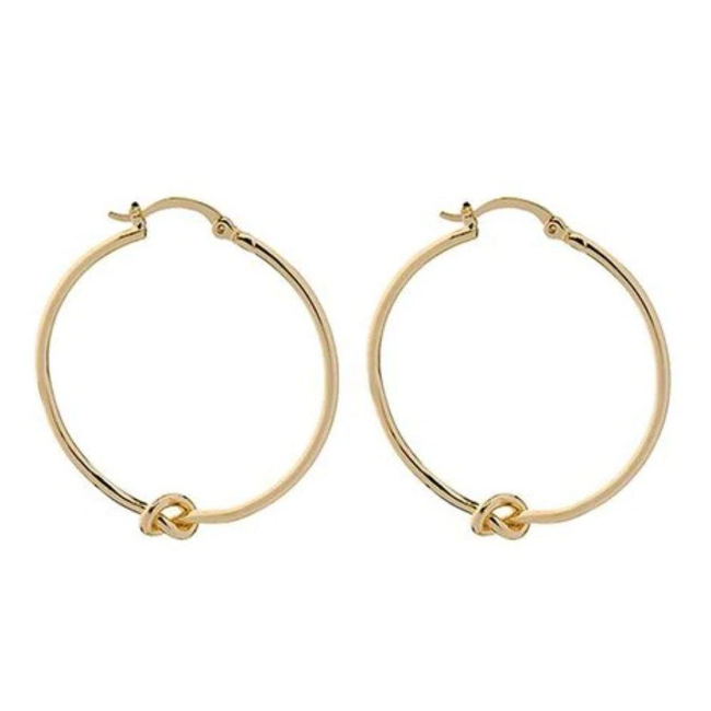 Knot Hoop Earrings-gallery-30351667200058