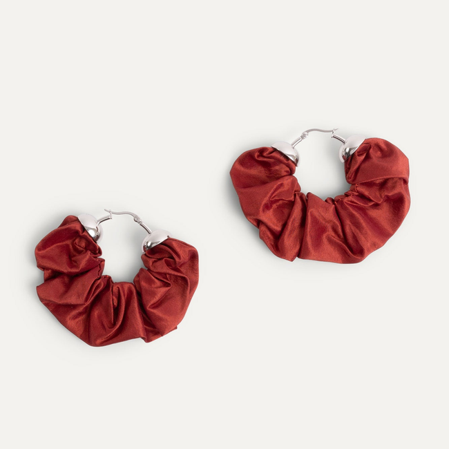 Scrunchie Earrings in Cinnamon-gallery-42061909131502