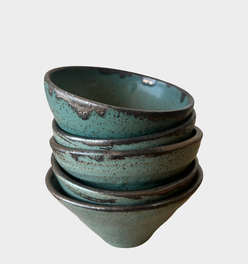 Mini Dip Bowls in Echeveria Teal