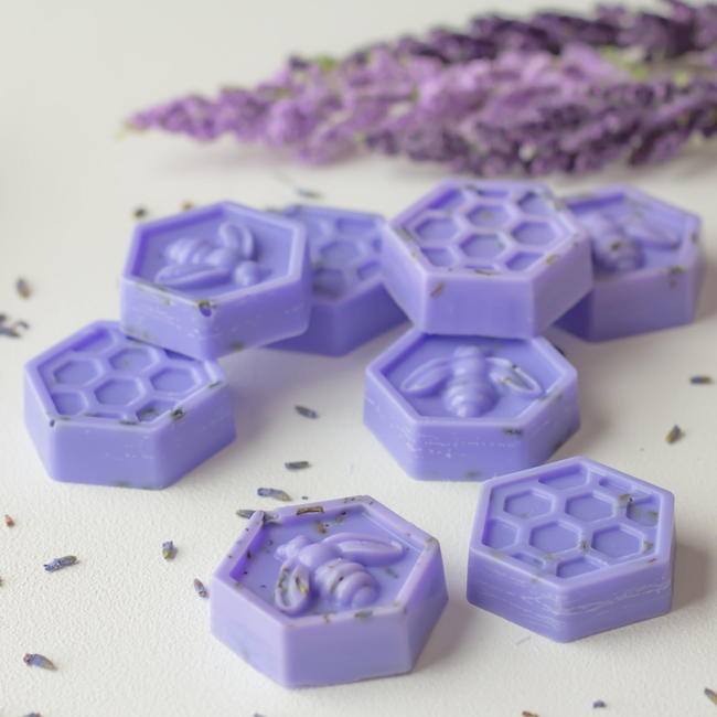 Lavender Medows Wax Melts | Dried Lavender Honeycombs Melts Pack of 6-gallery-28913161371718