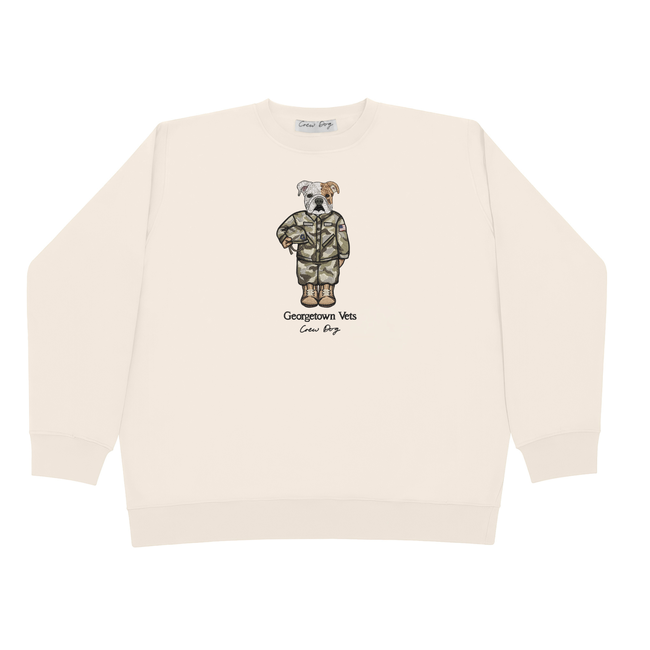 Georgetown Veterans Embroidered Crewneck-gallery-54076348629309