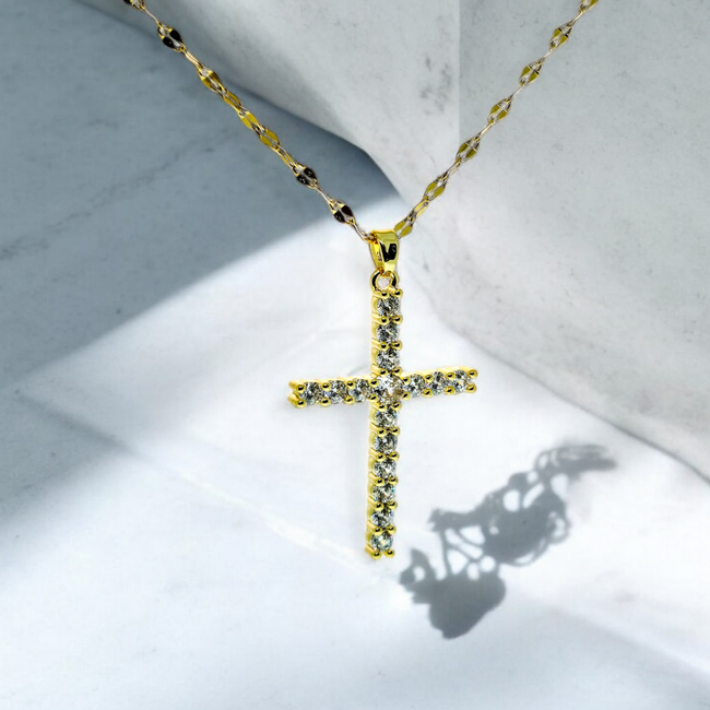 Radiant Faith Cross Pendant-gallery-42474173530362