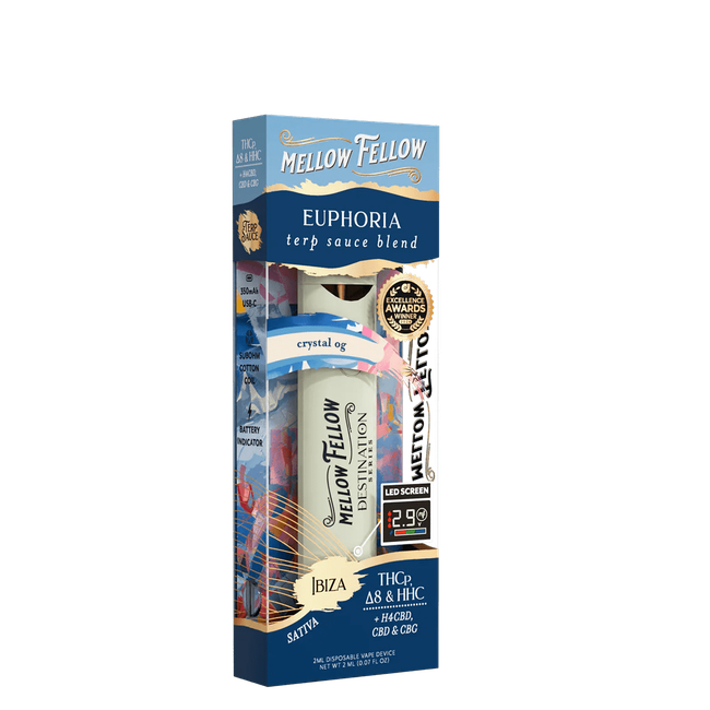 Euphoria Blend - Terp Sauce 2ml Disposable Vape - Crystal OG (Sativa)-gallery-37327639675086