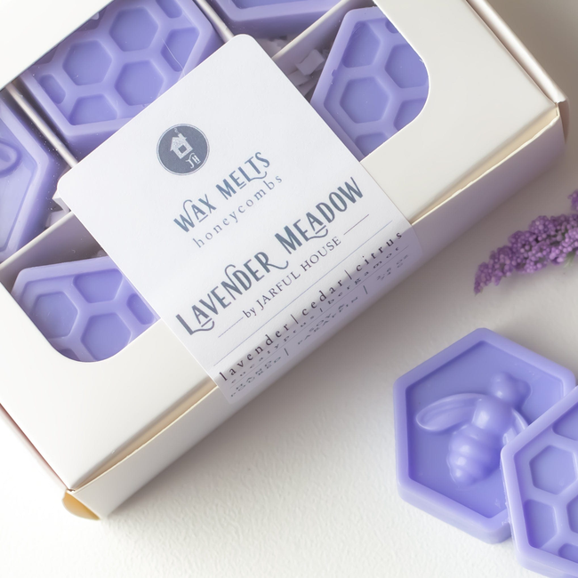 Lavender Medows Wax Melts | Dried Lavender Honeycombs Melts Pack of 6-gallery-28913187618886