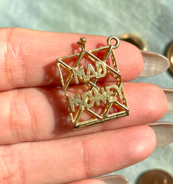 Vintage 14K Mad Money pendant