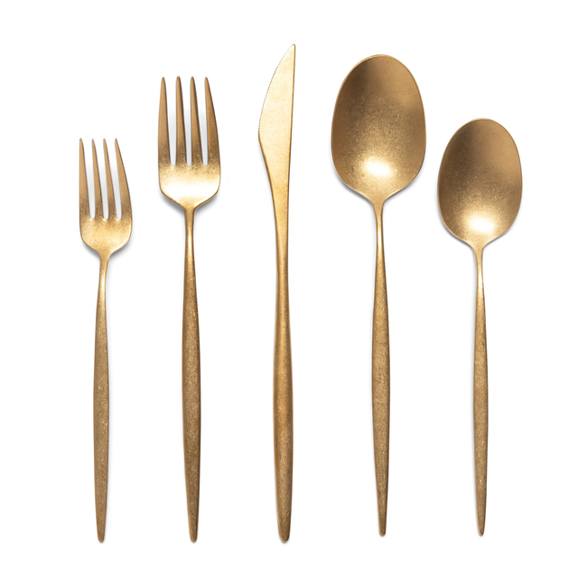 Vintage Stainless Steel Flatware Set (20-Piece Set, 4 Place Settings)-gallery-53882601341300