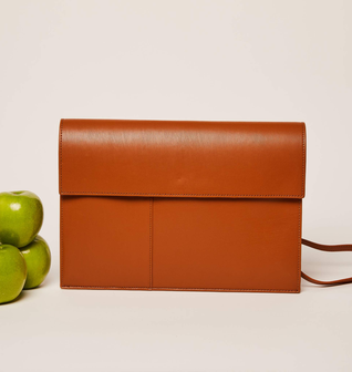Brown Gala Tech Folio Bag