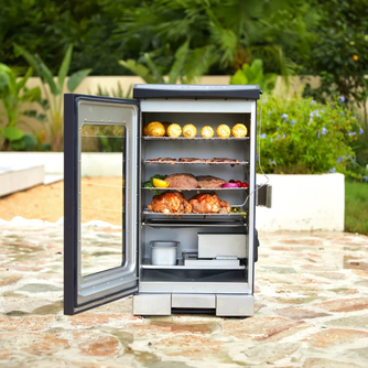 East Oak 30-Inch Electric Smoker with Glass Door