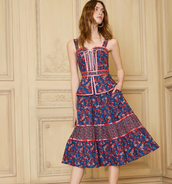 GUNNE SAX for ModCloth Grace Peplum Midi Dress