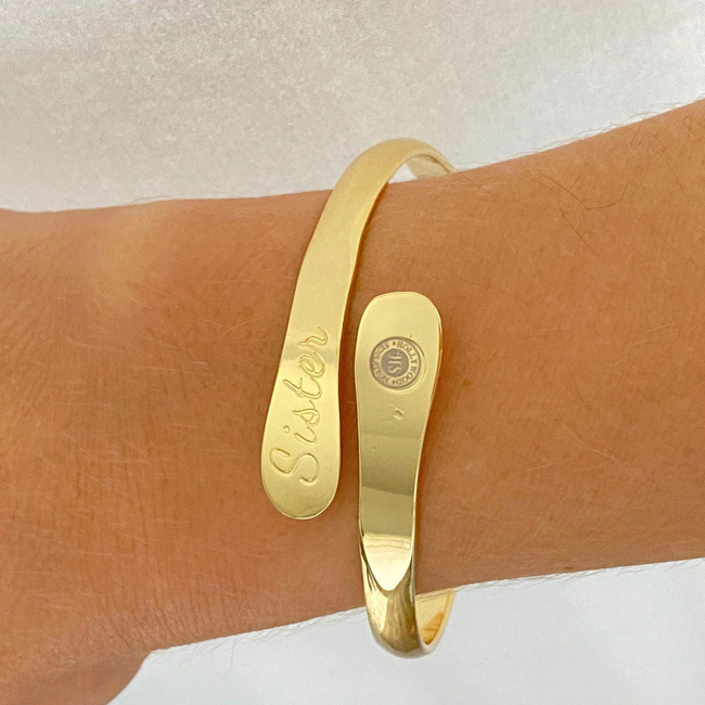 Sister Bracelets,  Engraved Bracelets My best friend from the start-gallery-30351786377274