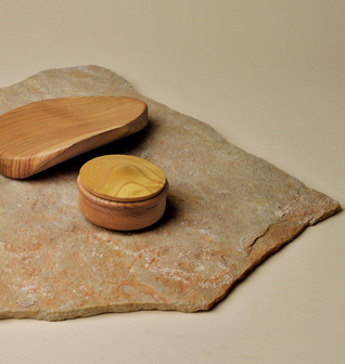 Osage Orange, Oak with Black Locust Lid, and Evergreen Pear: Kitchy Bowls