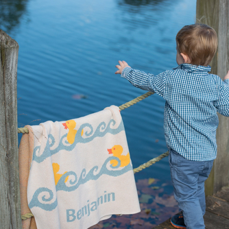 Baby Ducky Personalized Blanket