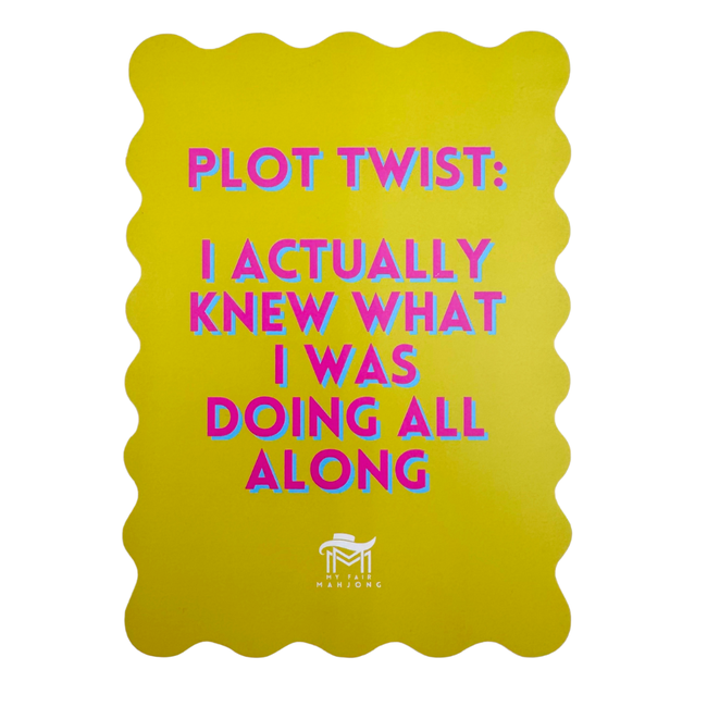 MAHJONG SHUFFLE CARD  |  Scalloped Edges & Bright Colors  |  Sized to Store with League Cards-gallery-48413125017911