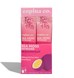 Passionfruit Sea Moss Refresher Drink Stick Pack Carton