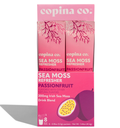 Passionfruit Sea Moss Refresher Drink Stick Pack Carton