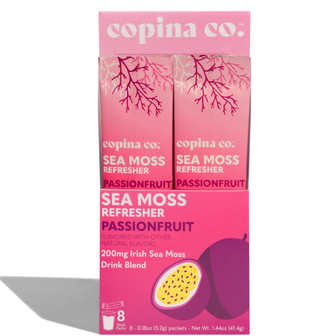 Passionfruit Sea Moss Refresher Drink Stick Pack Carton