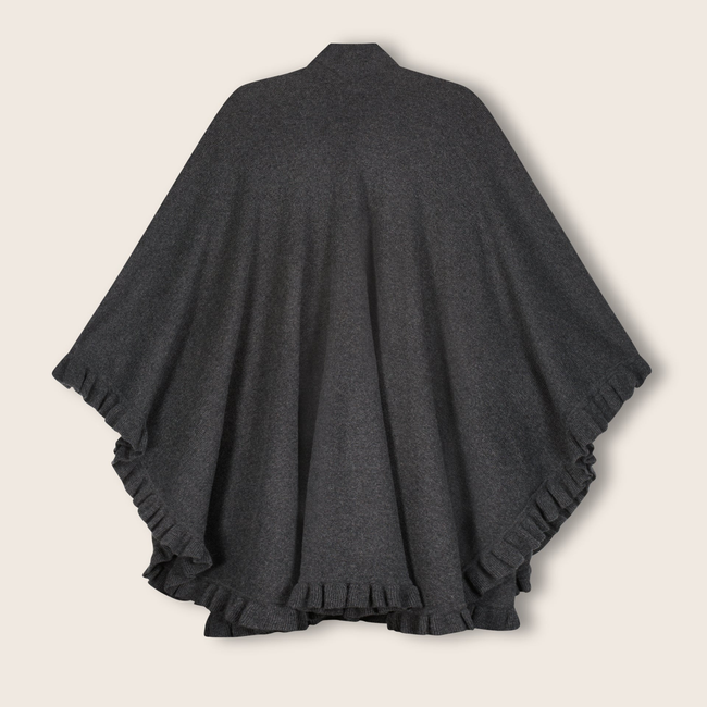 Volant Knitted Cashmere Cape-gallery-44238226260248