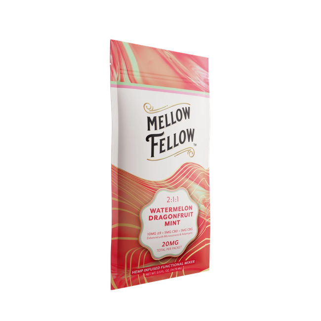 Delta 9 + CBD & CBG Mixers 10pc - Watermelon Dragonfruit Mint-gallery-38666319364302