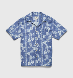 Mariner Hawaiian Camp Collar Shirt - Hawaii blue