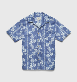 Mariner Hawaiian Camp Collar Shirt - Hawaii blue