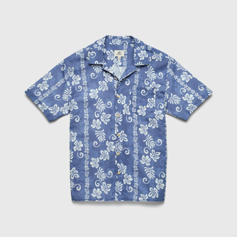Mariner Hawaiian Camp Collar Shirt - Hawaii blue