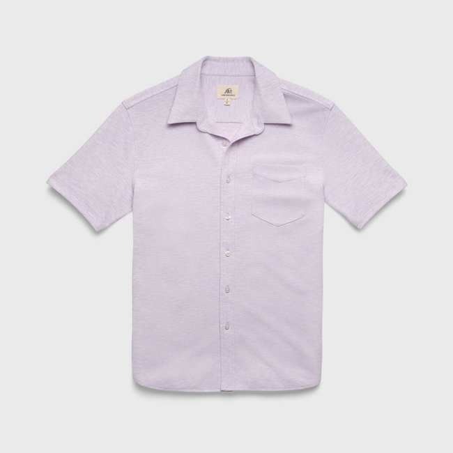 Tony Pique Knit Shirt - Purple Heather-gallery-47041174438146