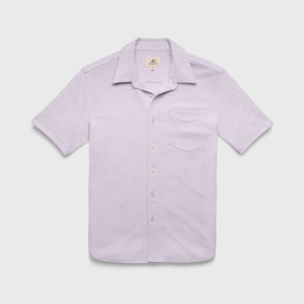 Tony Pique Knit Shirt - Purple Heather