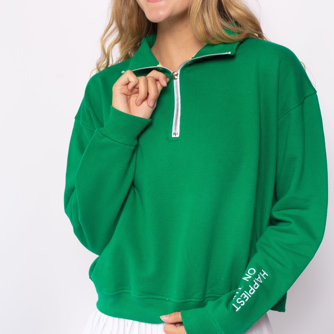 Happiest on the Court™ Quarter Zip Tennis Sweatshirt-gallery-35118781857952