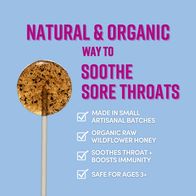 Organic Sore Throat & Cough Relief Lollipops (Bundle)-gallery-35249811128401