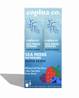 Super Berry Sea Moss Refresher Drink Stick Pack Carton