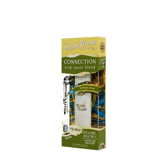 Connection Blend - Terp Sauce 1ml Disposable Spinner Vape - Lemon Tree (Sativa)-gallery-37327605268686