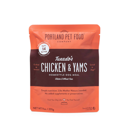 Tuxedo's Chicken & Yams Homestyle Dog Meal