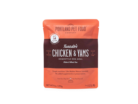 Tuxedo's Chicken & Yams Homestyle Dog Meal