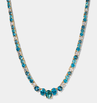 STELLAR MULTI STONE SLIDER COLLAR NECKLACE