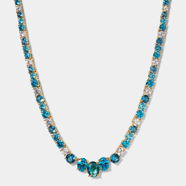 STELLAR MULTI STONE SLIDER COLLAR NECKLACE-gallery-48514448326915