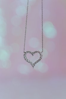 Killing Me Softly Moissanite Heart Necklace