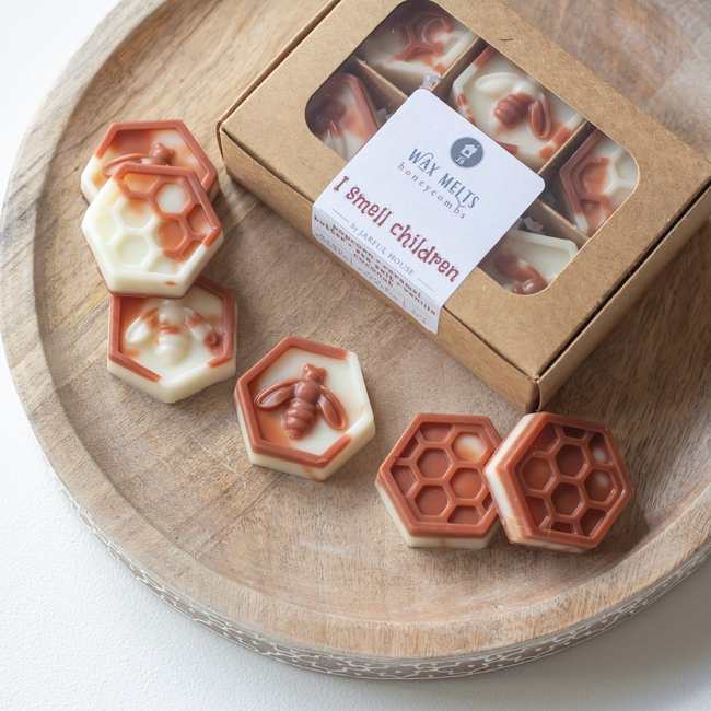 I Smell Children Scented Wax Melts | Caramel + Popcorn + Coconut + Sea Salt Honeycombs Tarts Set-gallery-29398735749190