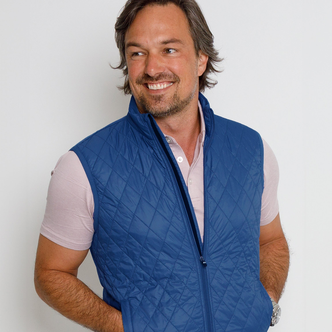 Seaworth Vest - Dark Denim/Faded Denim Heather-gallery-44300633735393