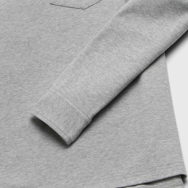 Cary Fleece Polo - Heather Grey-gallery-44013881196802